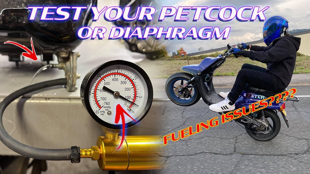 How to Test your Petcock / diaphragm pump | Zuma, Elite, Dio, Ch80, ruckus, ALL Carbed scooters.
