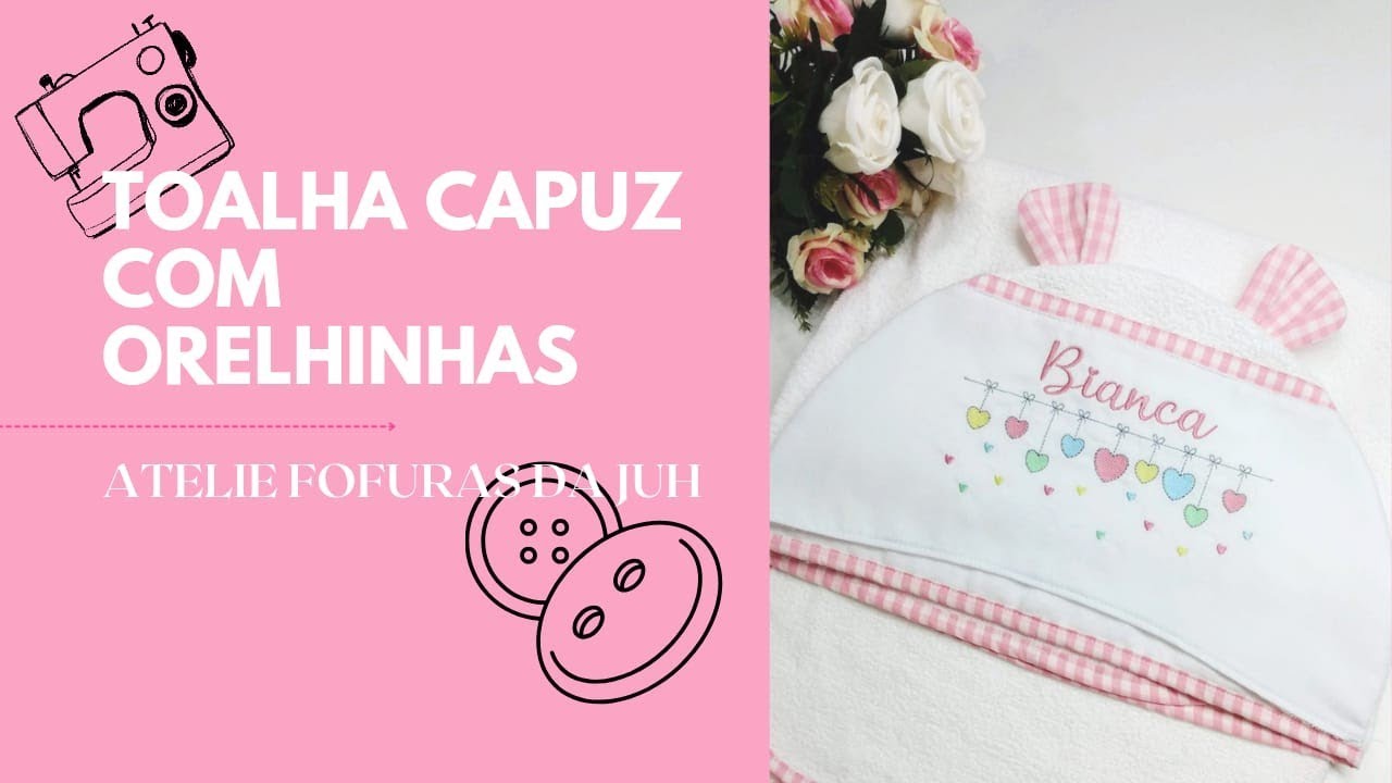 Toalha orelhinhas com capuz💕 #toalhadebanho #toalhafralda #toalhacapuz #enxovalbebe #maternidade