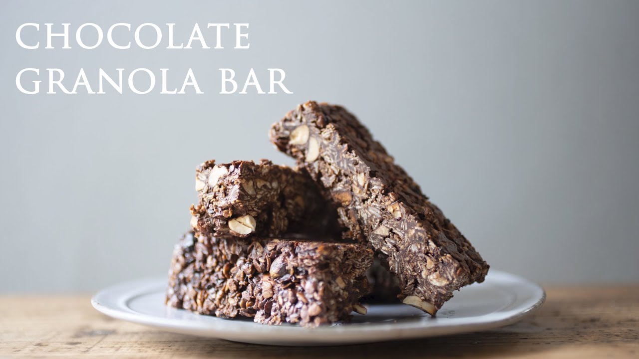 ザックざく♬チョコレートグラノーラバーの作り方-Chocolate granola bar-☆Vegan recipe