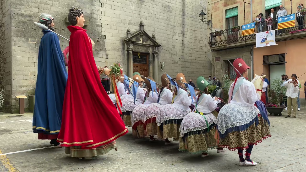 Ball dels gegants i cavallets de Sant Feliu de Pallerols (22/05/2021)
