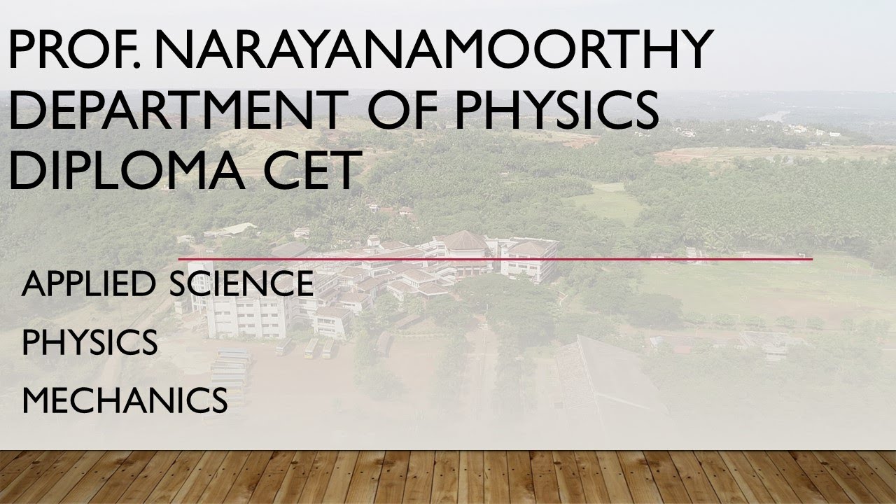 DCET Applied Science Physics Mechanics