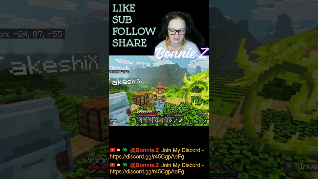 🔴Minecraft Monday | Chill Survival & Community Hangout 🌱 | Live with Bonnie Z (Portrait)