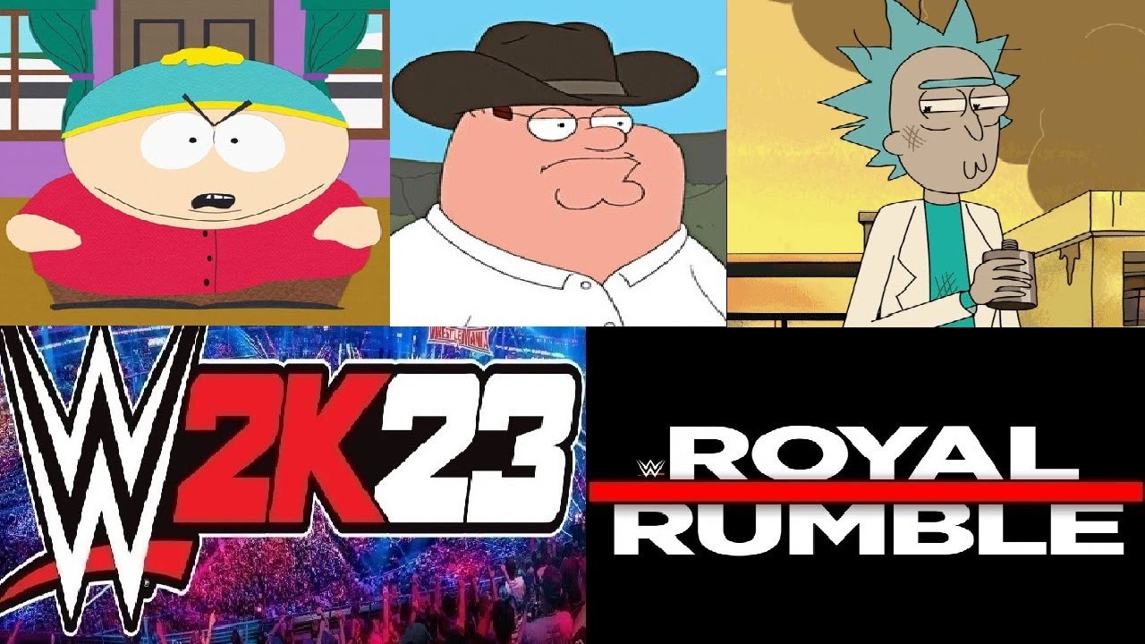 WWE 2K23 создала мультфильмы для взрослых суперзвезд Royal Rumble