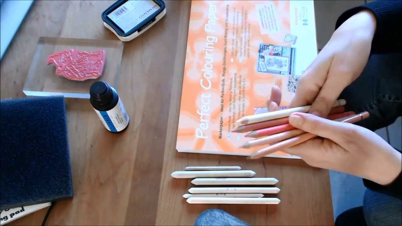 De basis materialen voor het inkleuren met Faber Castell potloden