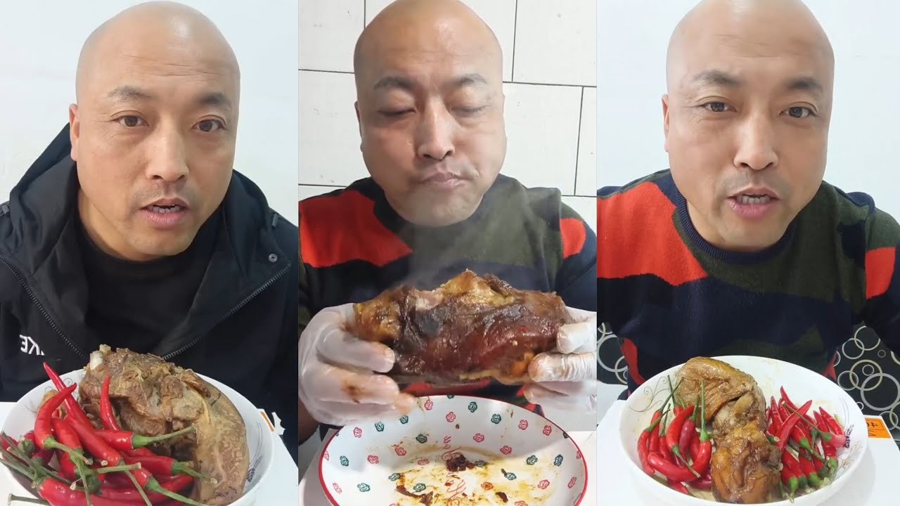 YUMMY/Challenge Eating Pork 🤤 Meat 🥓 Noodle 🍜😋, Friend Fish Chicken 🍗#chinesefood #noodles #beef 
