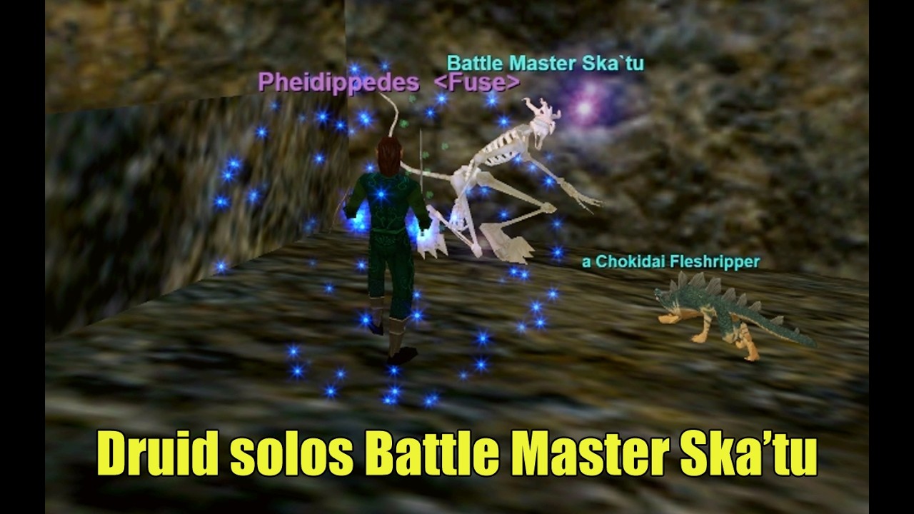 Druid Solos Battle Master Ska'tu, Chardok, P99 EverQuest