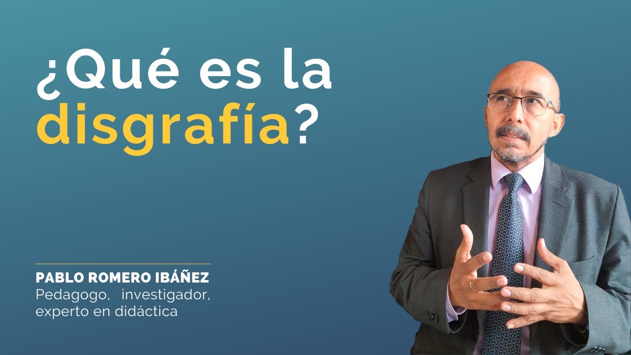 &iquest;Qu&eacute; es la disgraf&iacute;a?