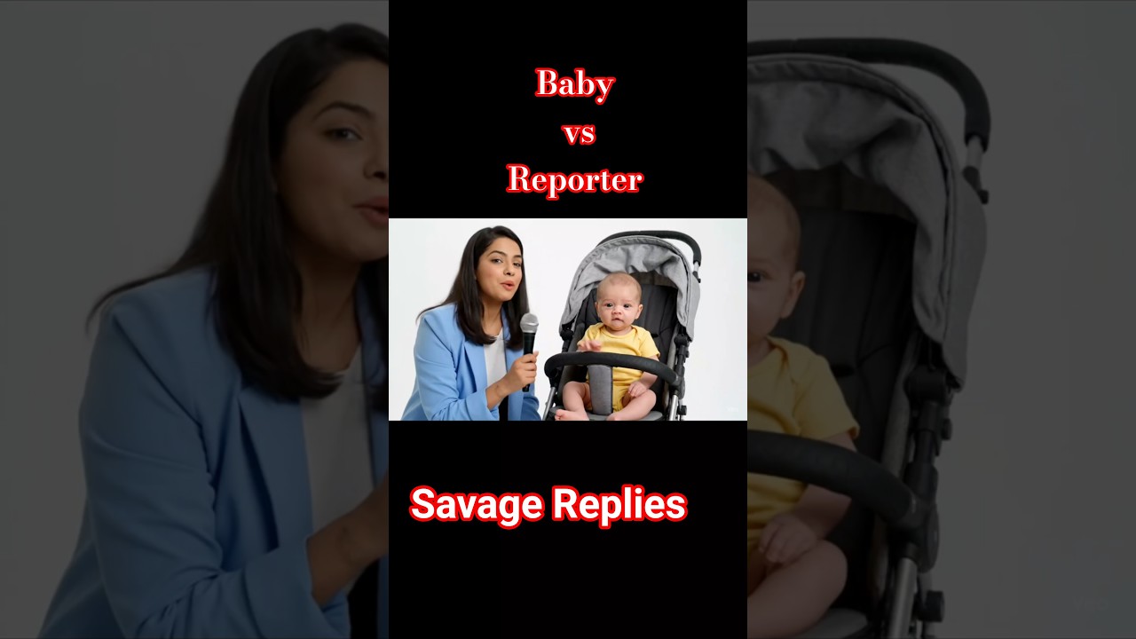 Baby ne Reporter ki le li 🔥 | Savage Reply 😎"