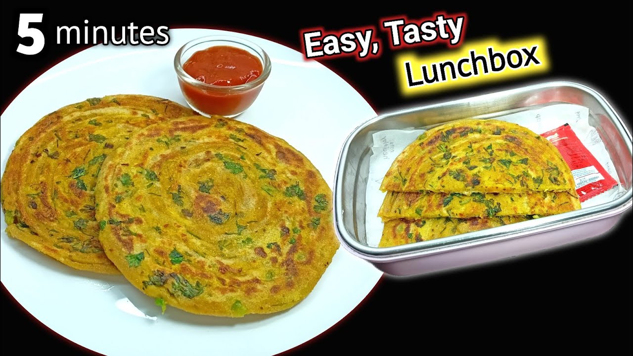 5 Minutes Tiffin Recipes | Kids Lunch Box Ideas | Easy Recipes | Breakfast Recipes | Aloo Paratha 