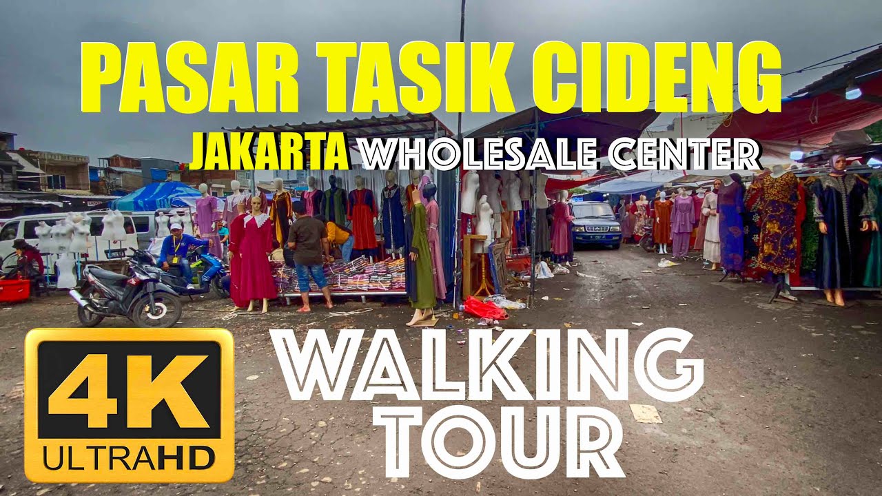 4K City Walk along Pasar Tasik Cideng-Tanah Abang Jakarta with Piknesia 2022