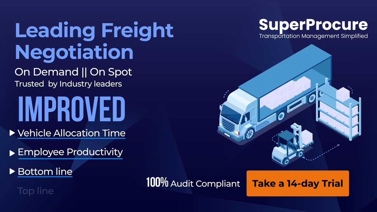 Leading Freight Negotiation | On Spot On Demand trucking by SuperProcure