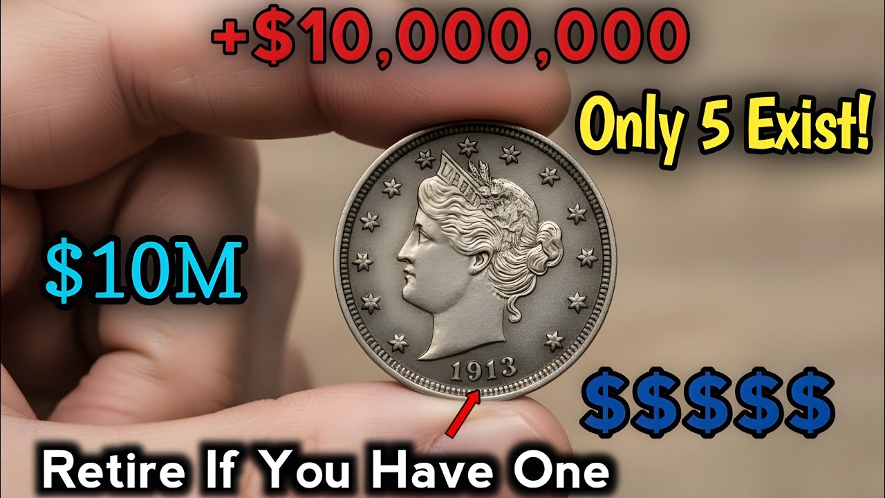 Most Valuable 1913 Liberty Head Nickel &mdash; The Ultra Rare Old Coin Worth Over $10 Million!