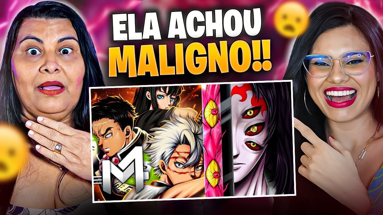 MINHA MÃE CONHECENDO OS HASHIRAS! 😱| Castelo infinito 1 - M4rkim