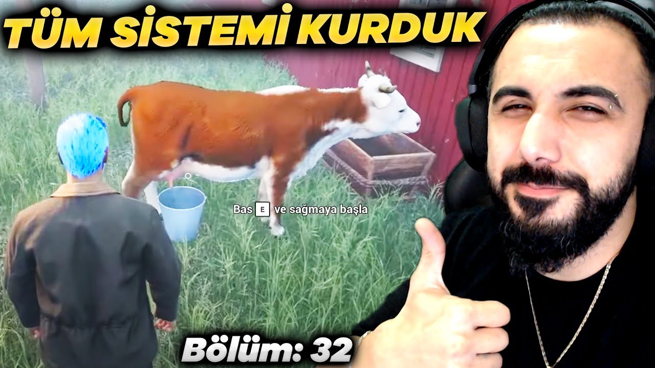 İNEK AHIRI DOMUZ AHIRI ... TÜM SİSTEMİ KURDUK ARTIK PARA BASMA ZAMANI!! RANCH SIM (Bölüm: 32)