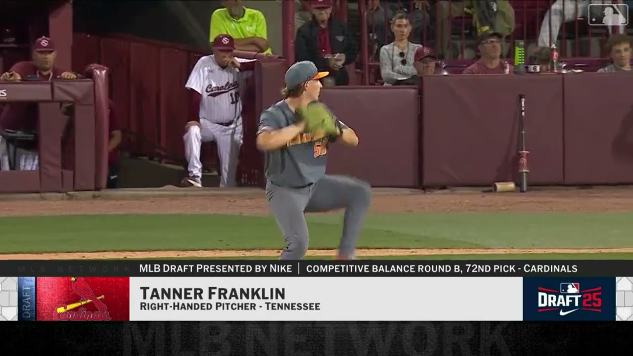 St. Louis Cardinals Select Tanner Franklin with No. 72 Pick in 2025 MLB Draft!