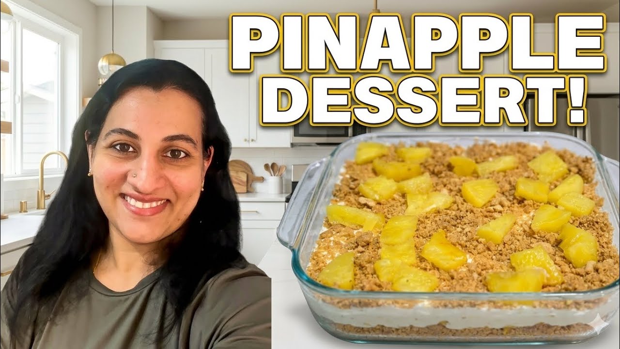 Pineapple dessert /pineapple delight #viralvideo #pudding #pineapple 