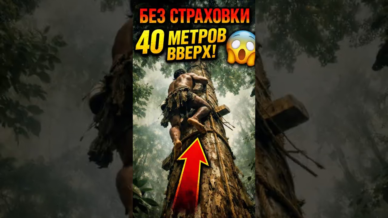 Самый безумный способ добычи мёда в мире 😳 #шок #факты #джунгли #выживание #nature #shorst