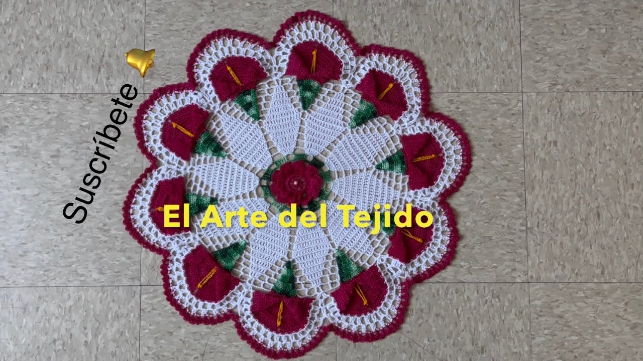 Paso a paso Centro de mesa alcatraz/tejido crochet