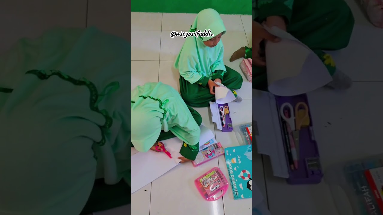Mengenal Garis dan Bentuk bersama Kelas 1B MI Syarifuddin #syarifuddin #madrasahceria #madrasah