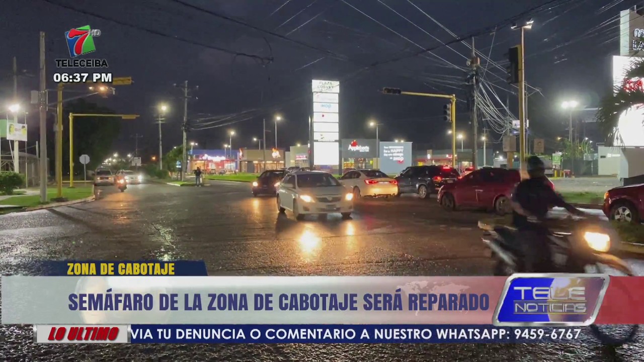 Semáforo de la zona de Cabotaje de La Ceiba será reparado