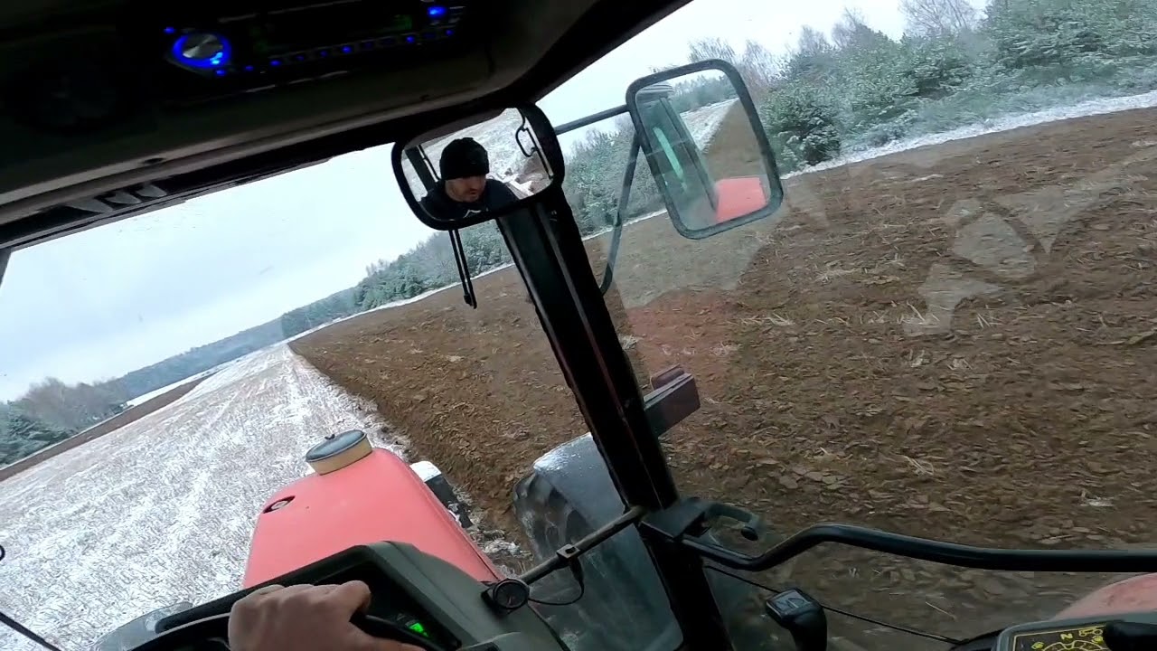 Orka zimowa. Massey Ferguson 6180, agromasz PO5 + Nowy nabytek GoPro. vlog22