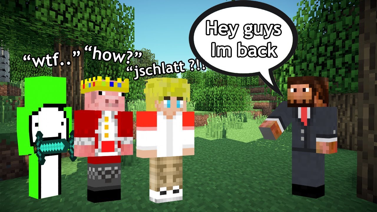 jschlatt JOINS dream smp *AGAIN* and SPEAKS to tommyinnit and technoblade (dream smp)