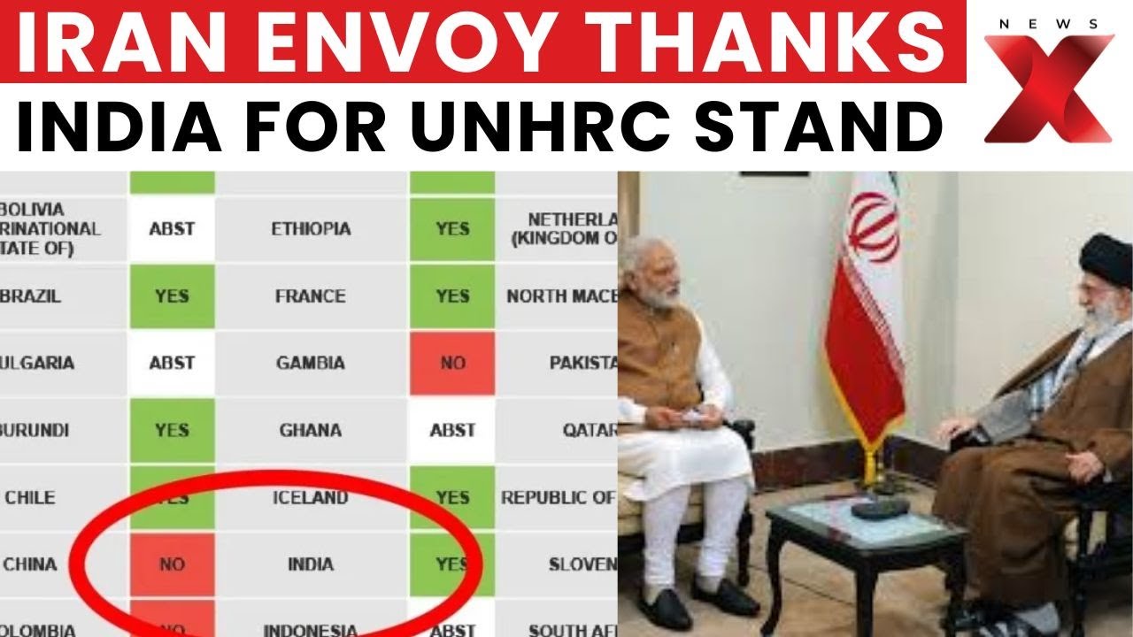 Iran Envoy Thanks India for Opposing 'Unjust' UNHRC Resolution, Praises Support | NewsX