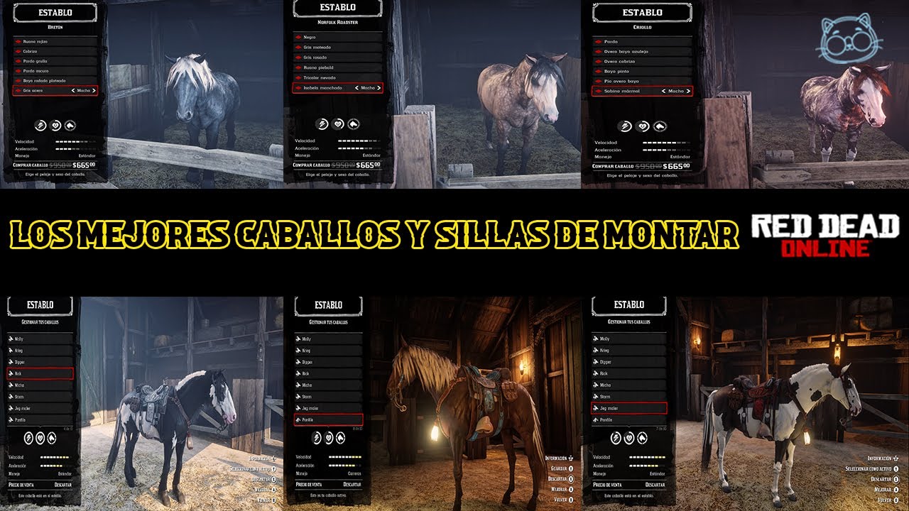¡¡LOS MEJORES CABALLOS 🐎 Y SILLAS DE MONTAR!!🤯 ¿CUAL VALE LA PENA? EN RED DEAD ONLINE 🤠💥