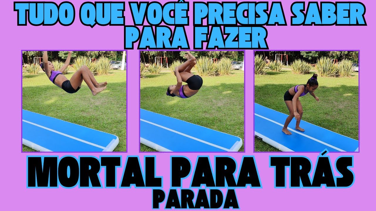 APRENDA COMO FAZER MORTAL PARA TRÁS PARADA COM  TUTORIAL COMPLETO | GINÁSTICA ARTÍSTICA