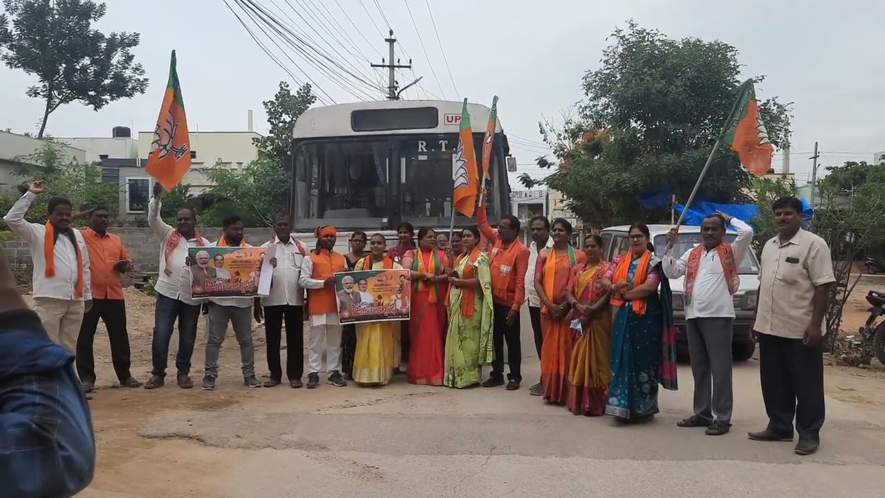 Siliveru Shanker Prajapati @ BJP Vijaya Sankalpa Sabha at Parade Grounds, Secunderabad