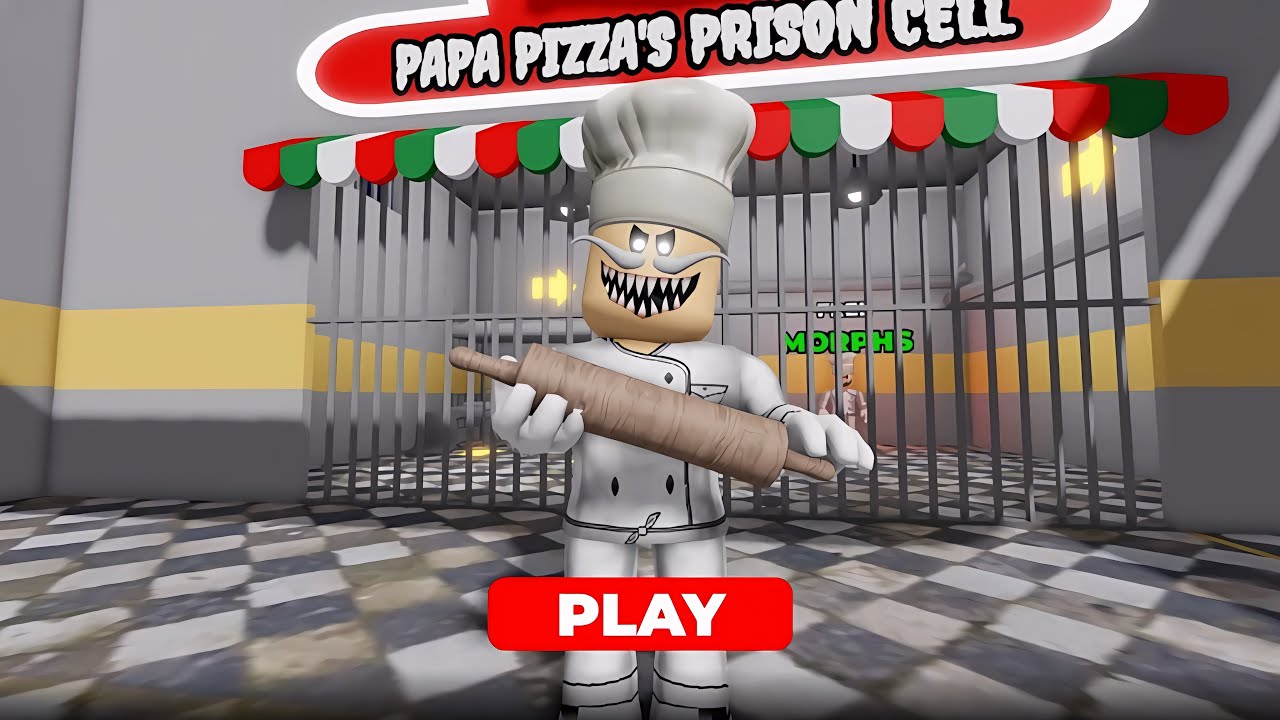 PAPA PIZZA’S PRISON RUN! (OBBY) ROBLOX
