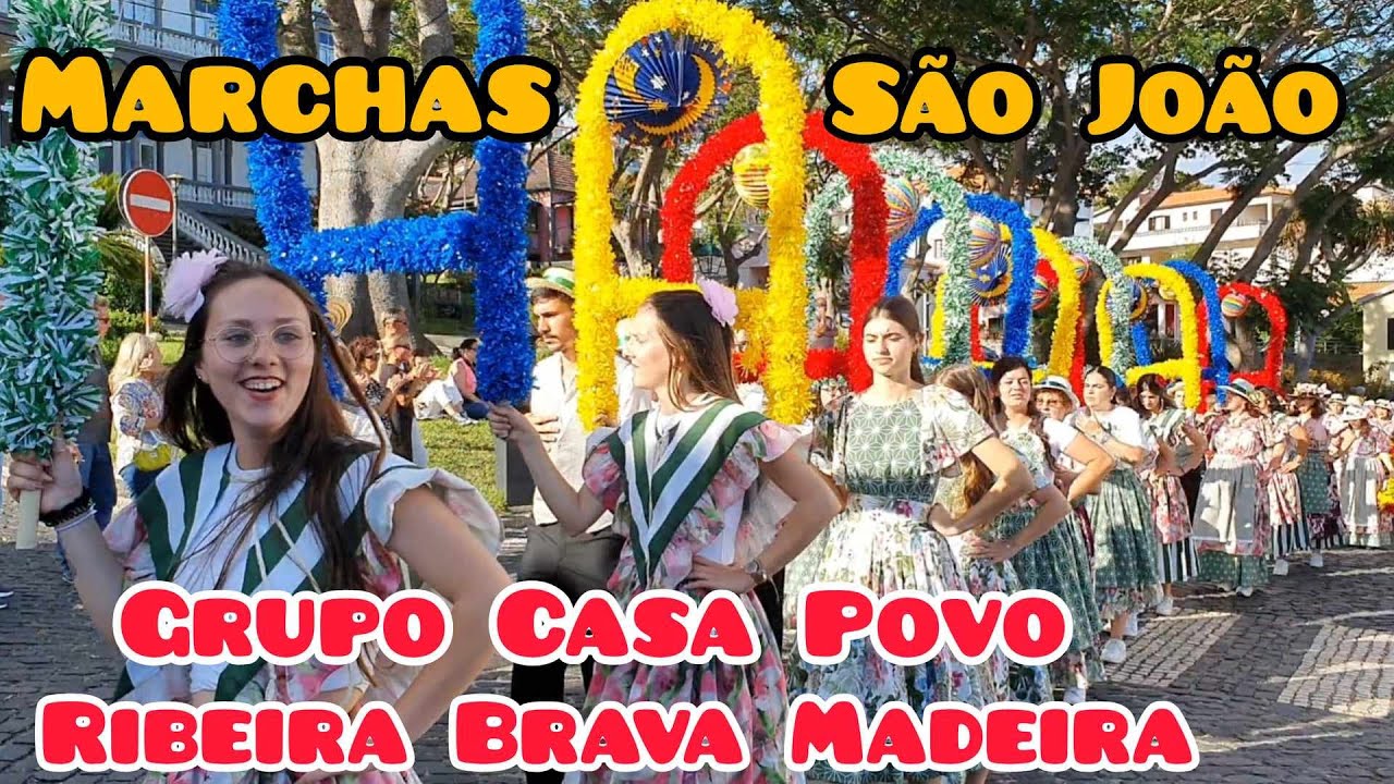 Marchas São João Grupo da Ribeira Brava e Acordeonistas Casa Povo Santa Cruz Madeira Portugal 2024