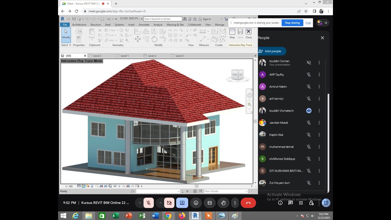 Kursus Sijil REVIT BIM MEP & Architecture Training Course Malaysia - Kursus Revit Online DEC 2025 P4