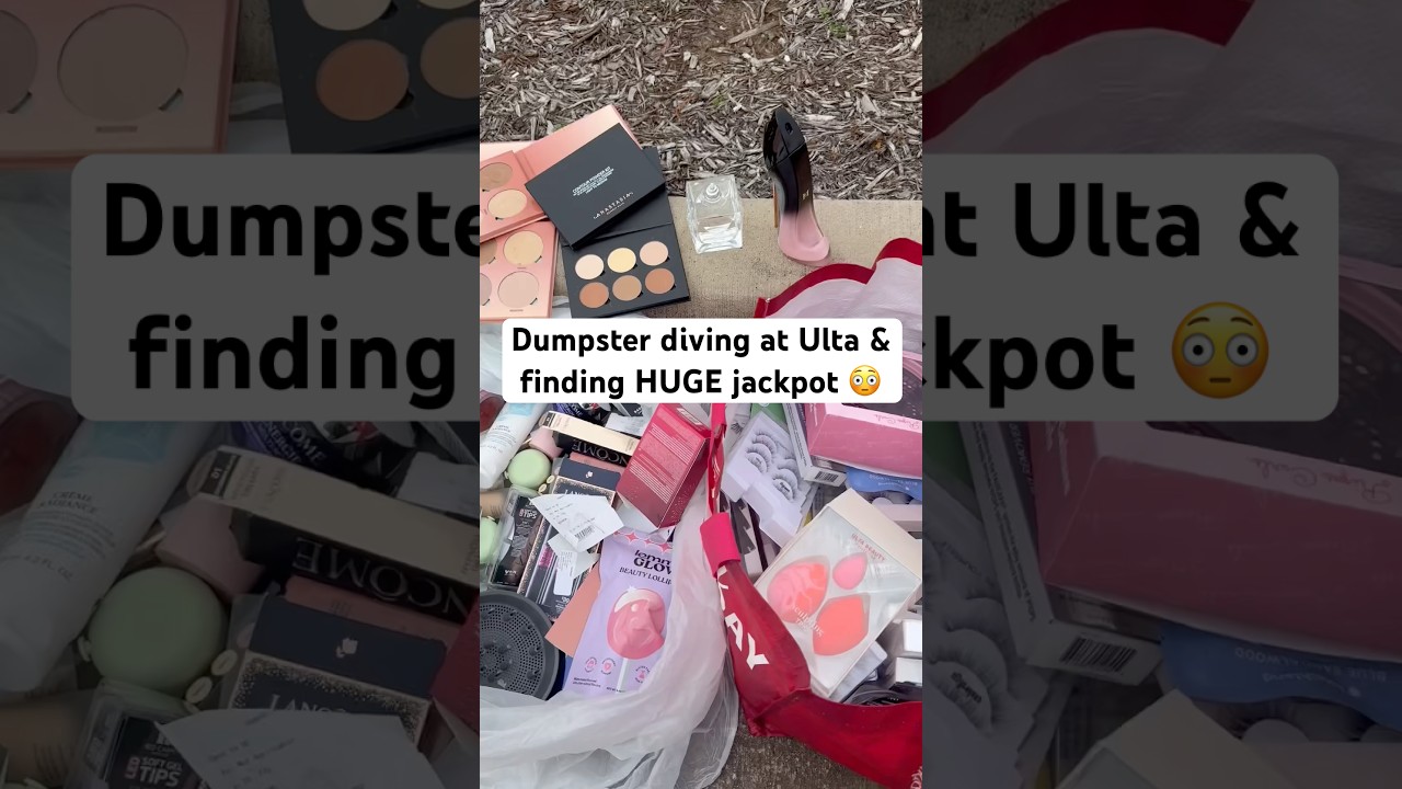 Wait until you see what&rsquo;s inside this dumpster.. #dumpster #dumpsterdiving #ulta #insane