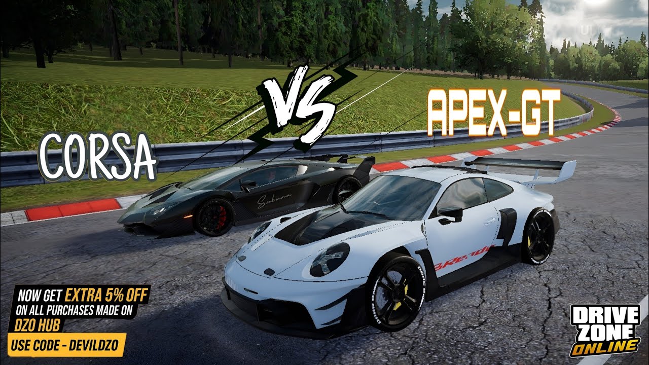 Max Corsa Vs Max Apex GT | Drive Zone Online: Drag & Track Performance Test !! @DriveZoneOnline 