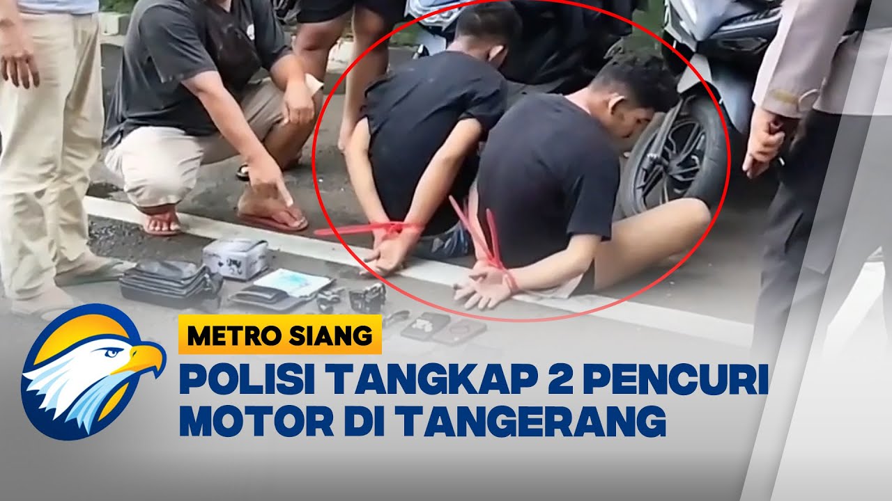 Polisi Tangkap Curanmor Jaringan Lampung Modus Bank Keliling di Tangerang - [BERANTAS]