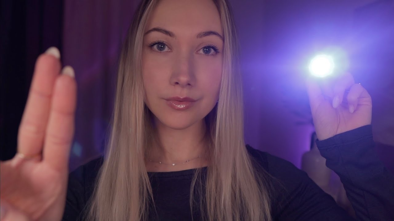 ASMR Eye Exam | ONLY Instructions & Light Movements (No Extra Talking)