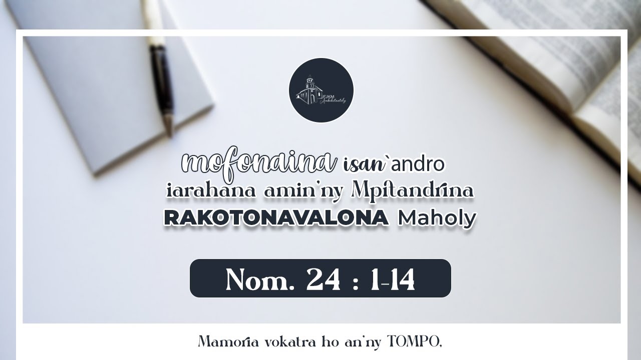 Mofonaina isan'andro anio Talata 07 Oktobra 2025. FJKM Ambohitantely