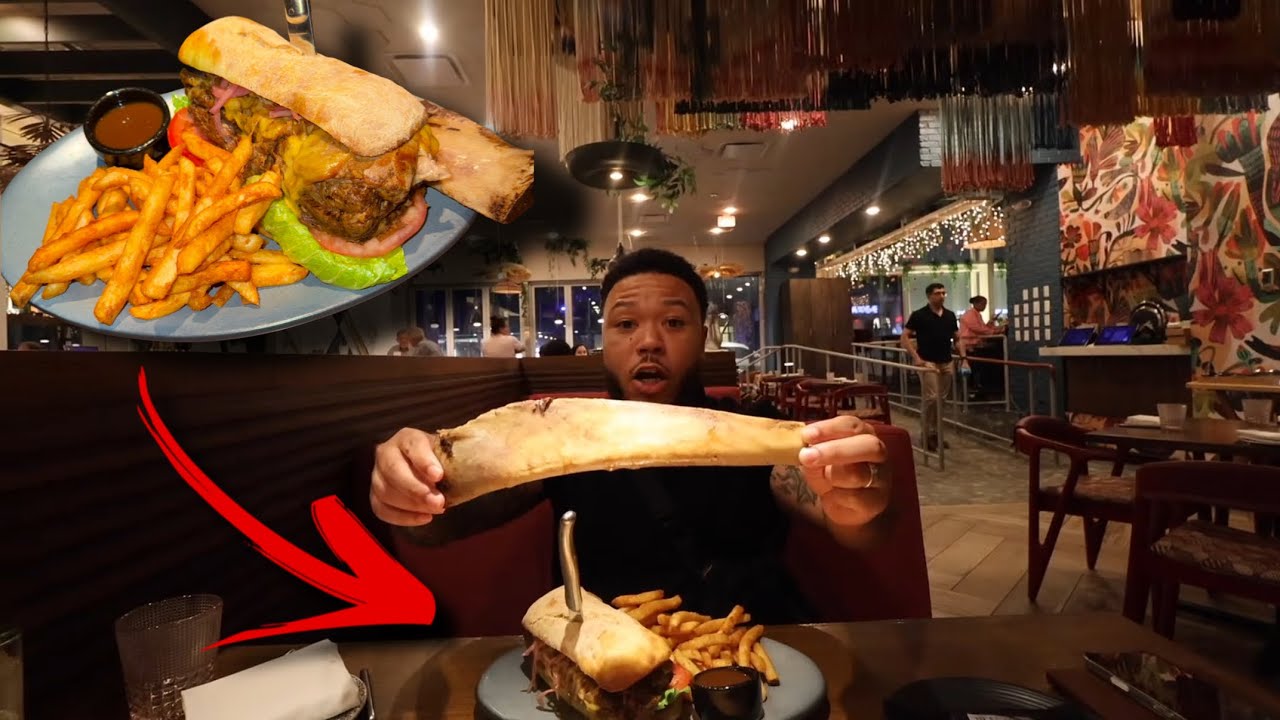 Trying a $65 short rib sandwich!