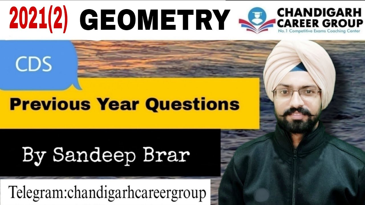 GEOMETRY 2021(2) CDS mathematics previous year questions by Sandeep Brar