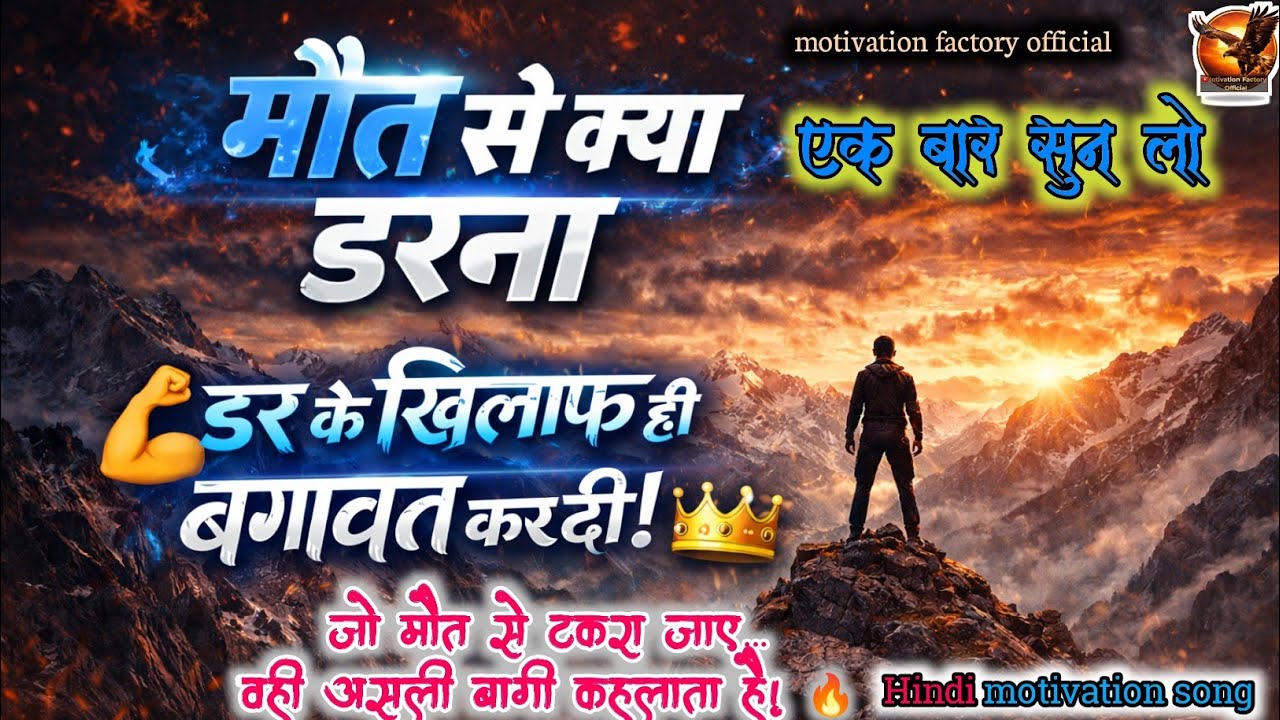 Motivational Songs || मोत से क्या डरना || motivational Songs 2026 || New Hindi song 