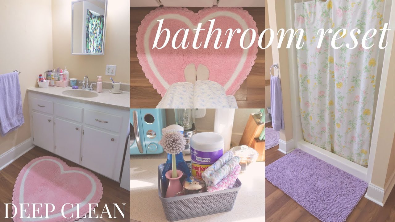 sunday bathroom reset & deep clean | cozy cleaning motivation