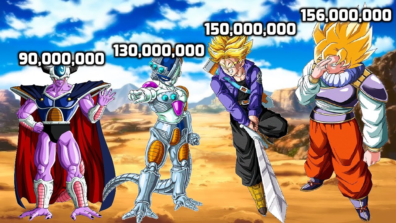 DBZMacky Dragon Ball Z POWER LEVELS Trunks Saga