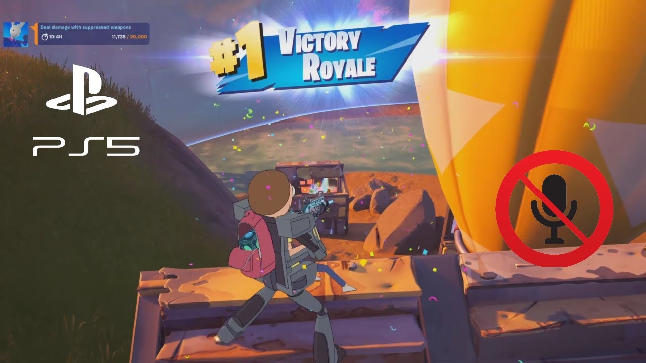 MECHA MORTY SKIN GAMEPLAY - Solo Victory Royale (Fortnite Season 7 No Talking PS5 60fps)