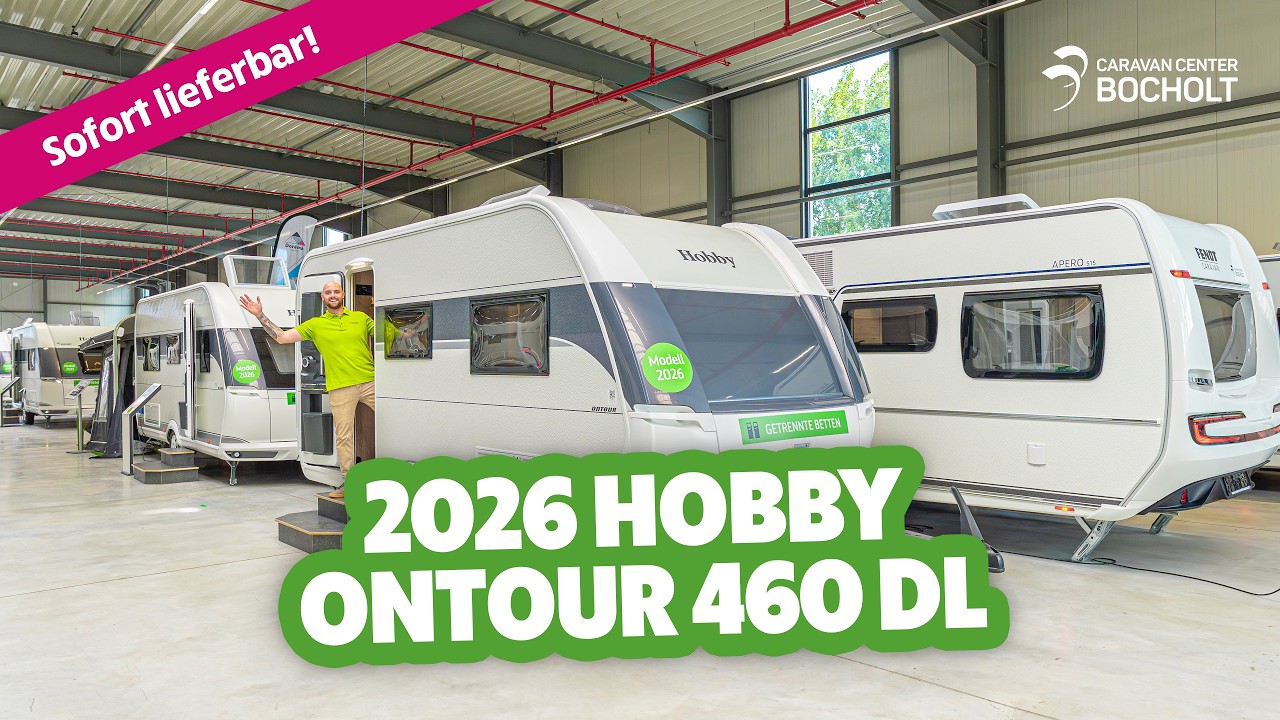 JETZT NEU✨ 2026 Hobby ONTOUR 460 DL  | Caravan | Große Roomtour - Caravan Center Bocholt