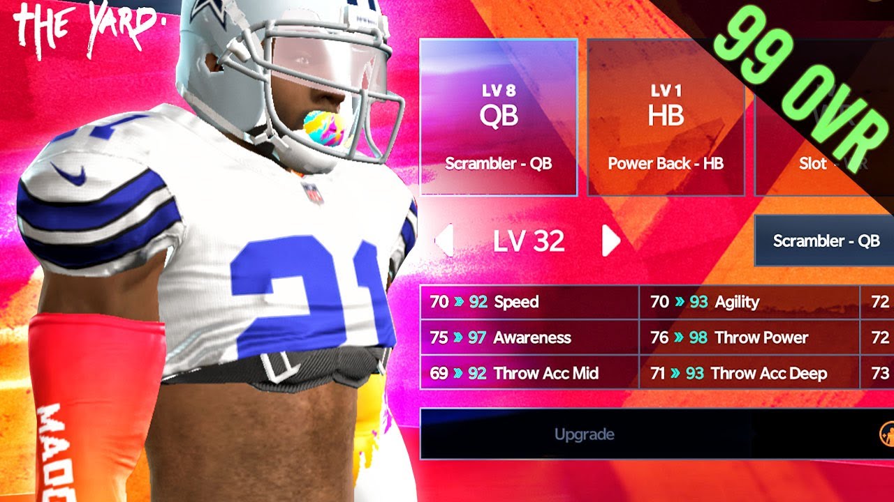 MADDEN MOBILE 21 THE YARD! Upgrading Player & Position + 5v5 Gameplay Ep. 3