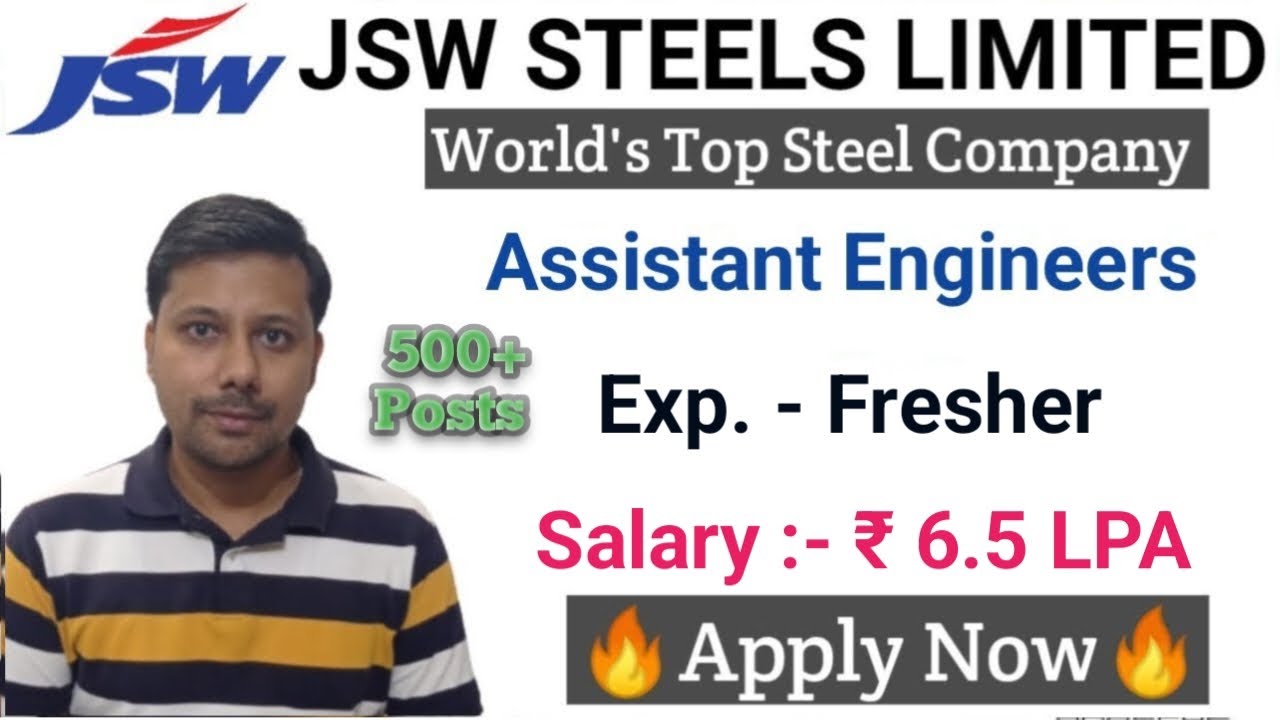 Jindal Steel Fresher Recruitment 2023 I Mechanical Jobs I Fresher Jobs I Engineering Jobs in India