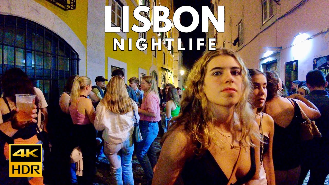 Nightlife in Lisbon Portugal: BAIRRO ALTO Lisboa | 4K