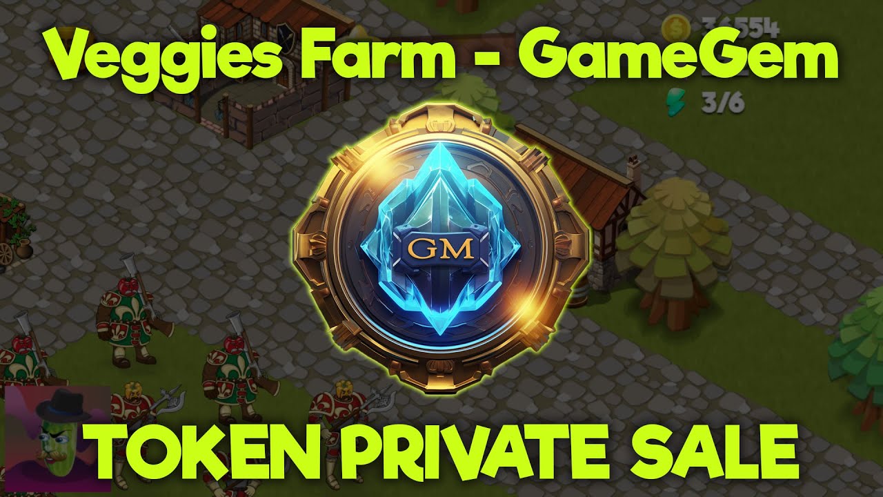 Token Private Sale! Veggies  Farm Game Gem Token! - New Farming play to earn Game