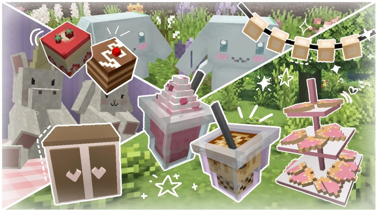 Aesthetic Cottagecore Addons for MCPE / MCBE 1.18-1.19 🍀